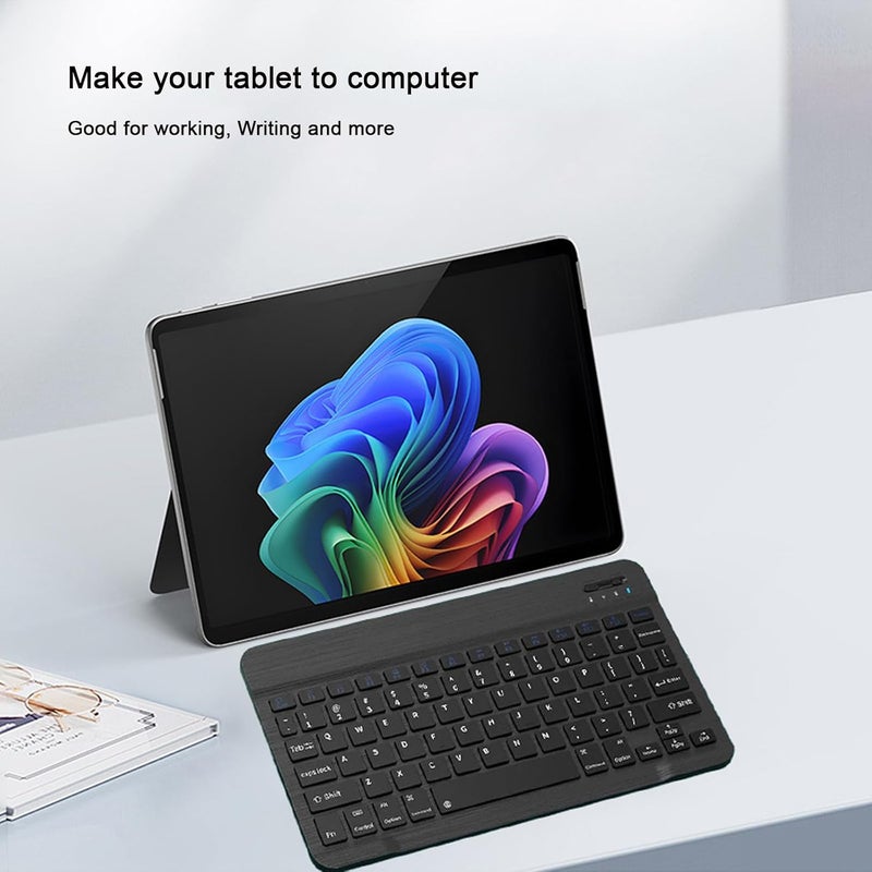 LOOBOAKY Bluetooth Keyboard Compatible with iPad 10th Generation, Rechargeable Portable 10 inch Wireless Keyboard for iPhone, iPad mini, Samsung Tablets Keyboards Ultra-Slim, Travel Office Computer Accessories - Image 2